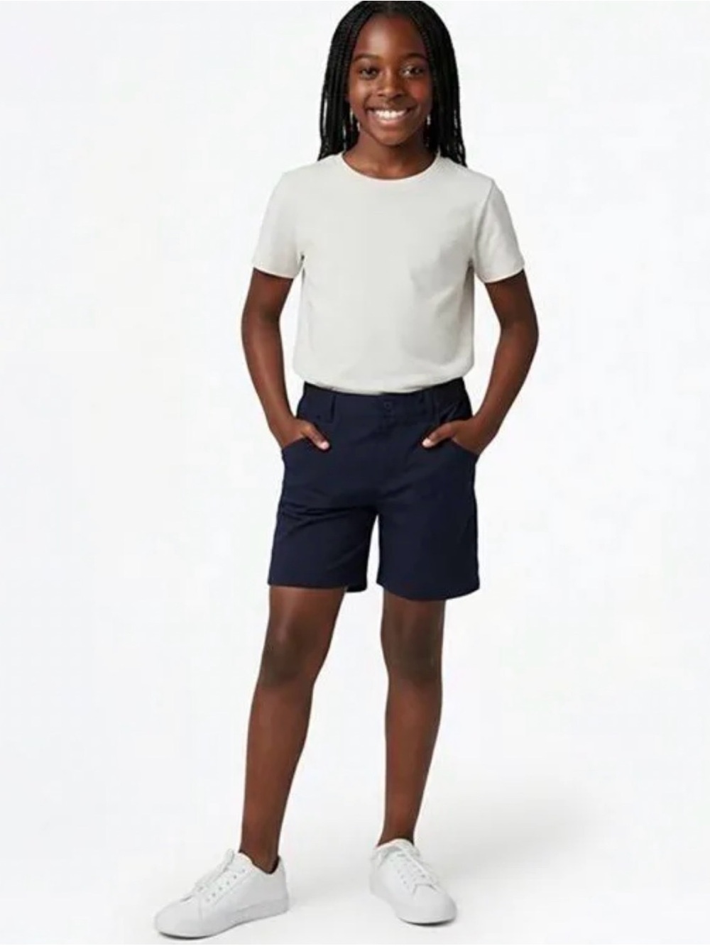 FRENCH TOAST GIRLS PULL ON TWILL SHORTS NAVY. Size - 12 BNWT